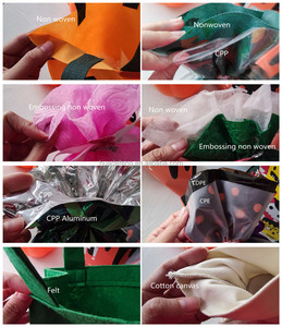 Bolsas de Regalo de Tela Indias para Halloween de Fábrica Huadefeng, Bolsas de Plástico No Tejido Impermeables con Cordón, Logotipo Personalizado, Promoción de Supermercado - Product Image 6