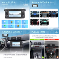 Radio Mobil Stereo Podofo 8 Core 7'' 4+64G CarPlay Qualcomm untuk BMW 3 E46 1998-2006 IPS Android Auto GPS WiFi DSP Pengiriman Cepat