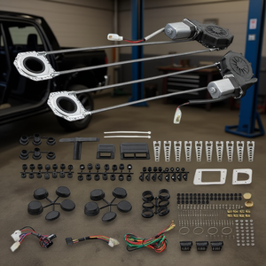 Kit de conversión universal para elevalunas eléctrico de 2 puertas para camioneta, con motor y arnés de cableado para el cristal de la puerta del camión - Product Image 2