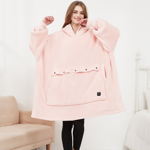 Áo Nỉ Sherpa Ngoại Cỡ Nhà Máy Chính Hãng Áo Khoác Có Mũ Trùm Đầu Chạy Điện Làm Nóng Tùy Chỉnh Bằng Lông Cừu - Product Image 2