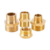 Raccords de tuyauterie filetés en laiton OEM, raccord hexagonal 1-1/2 pouce NPT mâle vers adaptateur NST NH pour compresseur d'air, outils pneumatiques