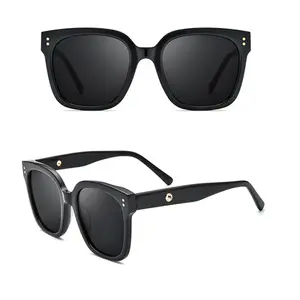 Yellow round logo black square women mazuchelli acetate eyewear gafas de sol deportivas industrielle cute sunglasses