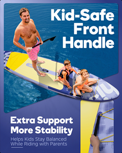 Planche à pagaie gonflable pour <span class=keywords><strong>vacances</strong></span> en <span class=keywords><strong>famille</strong></span> SUP 11'6''x35''x6'' pour la plage, le <span class=keywords><strong>lac</strong></span>, les sports nautiques, capacité 450 lbs, accessoires inclus - Product Image 5