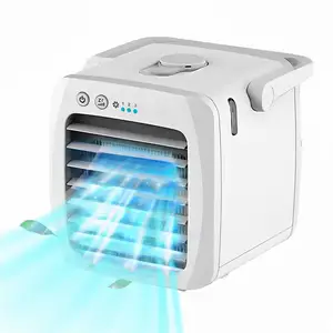 Portable Air Conditioner Fan with Handle Adjustable Speed for Office AC Cooler Fan Humidifying Electric Air Cooling Table Fan