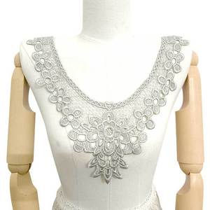 Apliques de Encaje Soluble en Agua, <span class=keywords><strong>Cuellos</strong></span> Falsos Bordados con Recortes 3D <span class=keywords><strong>para</strong></span> Blusas de Mujer - Product Image 5