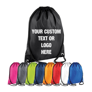 Wholesale Promotional Custom Waterproof Drawstring Bags Gym Sport Nylon Drawstring Backpack