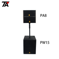 Altavoces profesionales, sistema de sonido pa, 8 pulgadas, venta directa de fábrica