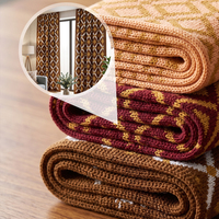 Tissu en maille 100 % coton bicolore à motif géométrique losanges pour vêtements de sport, serviettes, rideaux, textiles de maison, impression personnalisée