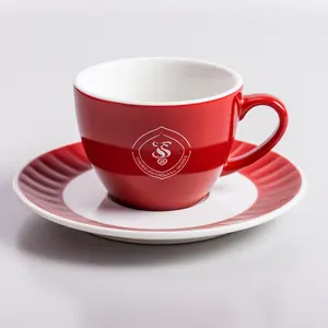 Custom printed fine china teacups Customizable traditional ceramic teacups Custom logo ceramic espresso cups
