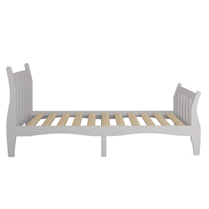 Cama Individual de Madera Estilo Trineo para Adultos, Económica, para Apartamentos Pequeños o Casas de Alquiler - Product Image 5
