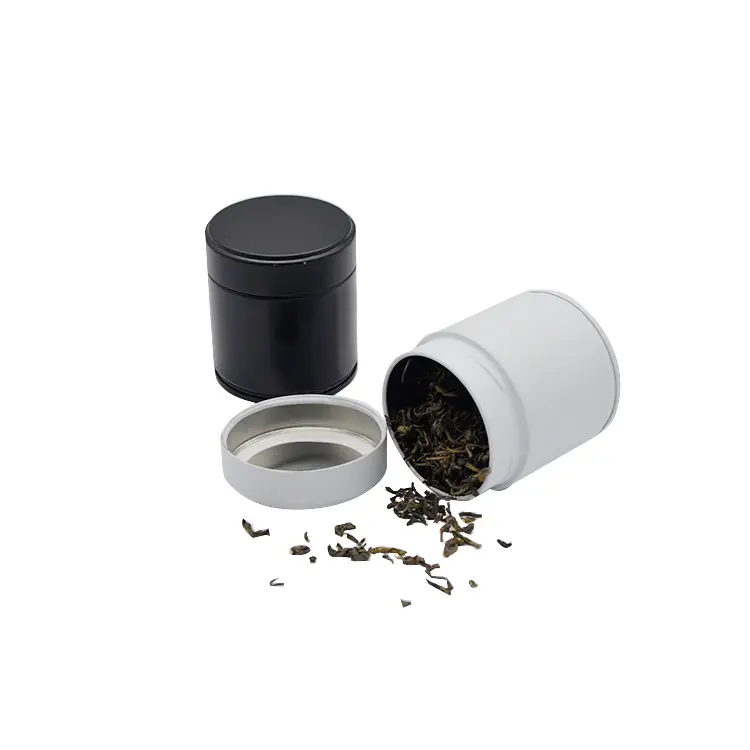 Latas de chá e grãos de café em pó matcha, material de qualidade alimentar de 100ml, embalagem em pó, latas de café, material de grande venda