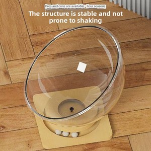 Casa para gatos <span class=keywords><strong>de</strong></span> lujo al por mayor, cápsula espacial acrílica transparente, plato giratorio <span class=keywords><strong>de</strong></span> madera <span class=keywords><strong>de</strong></span> pino inspirado, cama para gatos, suministros para mascotas - Product Image 2