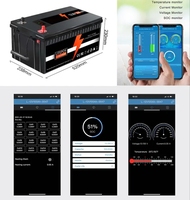 Baterai Lithium Ion prismatis 12V 300ah, perlindungan BMS IP65 dapat komunikasi garansi 5 tahun untuk rumah RV angin surya