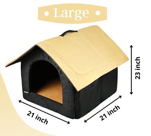 เต็นท์คอกสุนัขกำมะหยี่สองสีออกแบบได้อย่างหรูหราน้ำหนักเบาและนุ่ม - Product Image 3