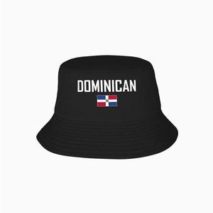 7 Design Dominican Flag Bucket Hat Fashion Sun Cap Packable Fisherman Hat for Women Men Summer Travel Hat