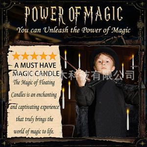 Pour <span class=keywords><strong>Harry</strong></span> <span class=keywords><strong>Potter</strong></span> capteur de télécommande flottant LED lumière numérique transfrontalière nouvelle atmosphère de bougie suspendue sans fumée - Product Image 4