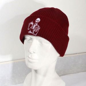 Gorro de Punto de Invierno de Color Sólido, Gorro de Punto con Letras, Gorro de Punto Y2K, Gorro de Punto Bordado 100% Acrílico con Logotipo Personalizado - Product Image 3