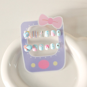 <span class=keywords><strong>Uñas</strong></span> <span class=keywords><strong>Postizas</strong></span> No Tóxicas <span class=keywords><strong>para</strong></span> <span class=keywords><strong>Niñas</strong></span>, 12 Piezas, Resistentes al Agua, Desmontables, Adhesivas, <span class=keywords><strong>para</strong></span> <span class=keywords><strong>Niñas</strong></span> de 3 a 6 Años, Set de Arte de <span class=keywords><strong>Uñas</strong></span> Seguro, Marca Privada Personalizada - Product Image 6