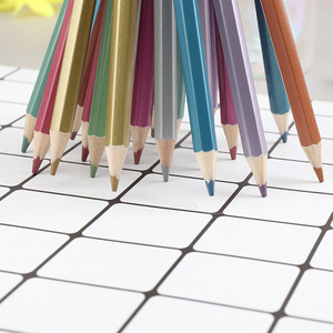 Lápices de colores metálicos geniales personalizados con logotipo personalizado con plomo de alta calidad - Product Image 6