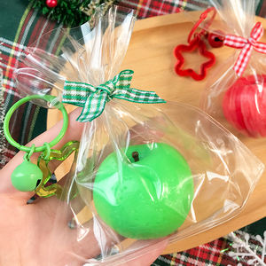 Llavero de Manzana Blanda de Navidad, Juguete Divertido Antiestrés, Juguete de Fruta para Aliviar el Estrés, Regalo Creativo para Niños, Venta al por Mayor - Product Image 4