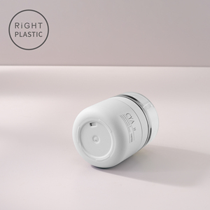 RiGHT PLASTIC <span class=keywords><strong>CYA</strong></span> 圆形胖型PETG乳液瓶30ML 50ML 白色现货化妆品真空泵瓶白色瓶身带盖 - Product Image 4