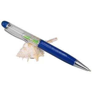 Vente en gros de stylos à bille promotionnels avec logo personnalisé flottant stylos à encre flottante magique liquide stylos liquides