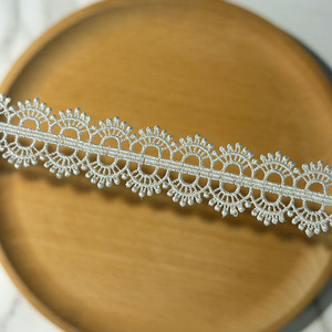 Tinh tế song phương nhỏ ren 2cm không đàn hồi polyester thêu ánh sáng dòng tốt cho thân thiện với môi quần áo mũ phụ kiện - Product Image 4