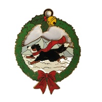 Insigne de chien anime en métal en alliage de zinc sur mesure insigne de broche en métal émaillé doux dur de dessin animé