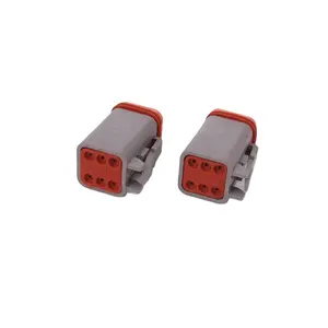 High Quality 6 Pin Grey Auto Male Female Connector Waterproof Electrical Wire Connectors Adaptor
