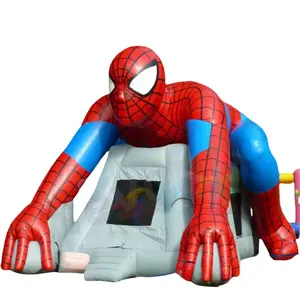 Ticari sıçrama ev şişme örümcek adam şişme kale hava sıçrama ile slayt