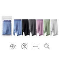 Caleçons Boxers Homme Antibactériens Jetables Respirants Écologiques Séchage Rapide Taille Mi-Haute Extensibles en Nylon Spandex avec Soutien Contourné