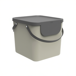 Rotho Waste <b>Bin</b> Albula 6 L With <b>Lid</b> And Stickers For Kitchen Use - Product Image 2