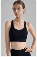 Nouveau soutien-gorge de sport pour femmes grandes tailles, col en U, réglable, antichoc, absorbant la transpiration, soutien moyen, avec bonnets fixes et