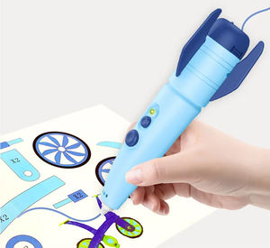 Penna per pittura con stampa 3D elettrica (carica con USB) Set di penne 3D per bambini, <span class=keywords><strong>facile</strong></span> da usare, impara da casa Set di attività artistiche - Product Image 1