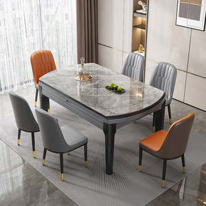 Table à manger rectangulaire extensible en chêne moderne, nouvelle vente chaude, pour maison de campagne, <span class=keywords><strong>appartement</strong></span>, hôtel, école, atelier - Product Image 2