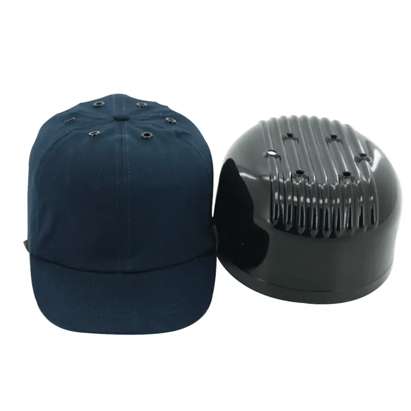 Custom LOGO Head Protection Safety Lightweight ABS Caps Capacete removível Bump Cap Alça ajustável