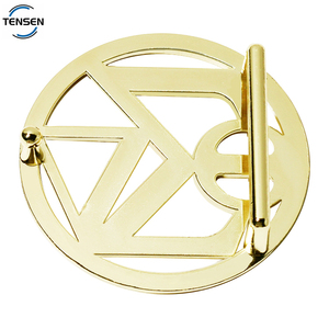Produsen perangkat keras sabuk kustom desainer Logo berongga aksesori sabuk otomatis bentuk bulat gesper pelat huruf emas untuk kanvas pria - Product Image 3