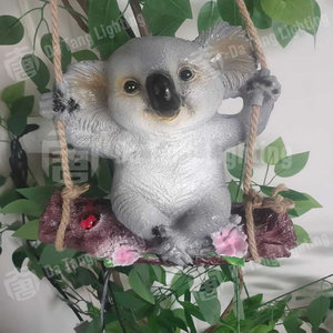 Linda estatua de koala con luz IP65 de fibra de vidrio para iluminación de paisajes en parques escénicos y decoraciones de jardines. - Product Image 2