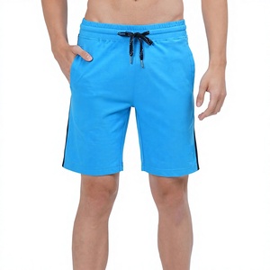 Men's Solid Color Quick Dry Board <b>Shorts</b> With Side Stripe Mid Waist Drawstring Casual Bermuda - Product Image 1