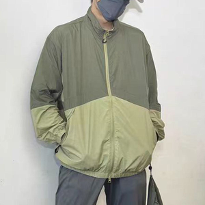 उच्च गुणवत्ता वाले कस्टम पुरुषों के चल रहे वाटरप्रूफ जैकेट पतली नायलॉन आउटडोर जिप पुरुषों के विंडब्रेकर - Product Image 2