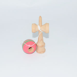 Mini pieno Crackle vernice Kendama giapponese giocattolo tradizionale per bambini in legno giochi di abilità con la palla in legno - Product Image 4