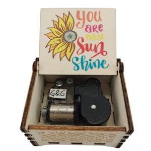 กล่องดนตรีไขลานมีหลายเพลงกล่องดนตรีของเล่นไขลานคุณคือกล่องดนตรีแสงอาทิตย์ของฉัน - Product Image 1