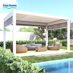 Gazebo Tropical de Aluminio Ecológico de Zoyo Home para Zona de Relajación en Jardín de Resort o Spa Isleño - Product Image 3