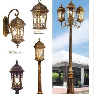 Lanterne de jardin extérieure marron clair IP66 AC 220V 3500K blanc chaud, autre support mural solaire, garantie 10 ans - Product Image 4