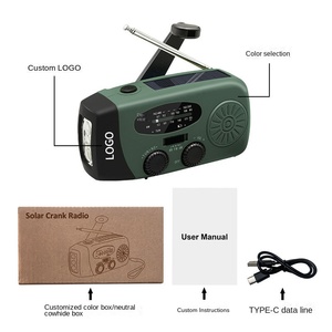 Mingchi Radio solar con manivela Multifuncional 5W Radio de emergencia al aire libre con carga de <span class=keywords><strong>Amazon</strong></span> - Product Image 1
