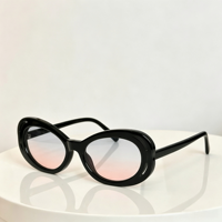 Meilleures ventes - Lunettes de soleil polarisées à monture intégrale de luxe, design carré Y2K, verres HD dégradés, anti-reflet AR, UV 400, mode or PC