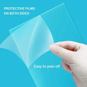 HSQY 100 mikron 200 mikron PET plastik levha Apet Film katlanır kutu termoform için temizle