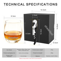 Tire-bouchon de Sommelier 3-en-1 en Verre Cheefast avec Coupe-capsule pour Restaurant