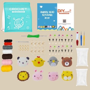 Kit de Crochet Pequeño con 8 Diseños de Animales para Principiantes, con Video Tutorial Fácil de Seguir, Kit de Materiales para Tejer a Mano - Product Image 4
