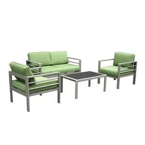 OEM 4 Stück Set Outdoor Luxus Freizeit Aluminium Sofa Set Gartenmöbel